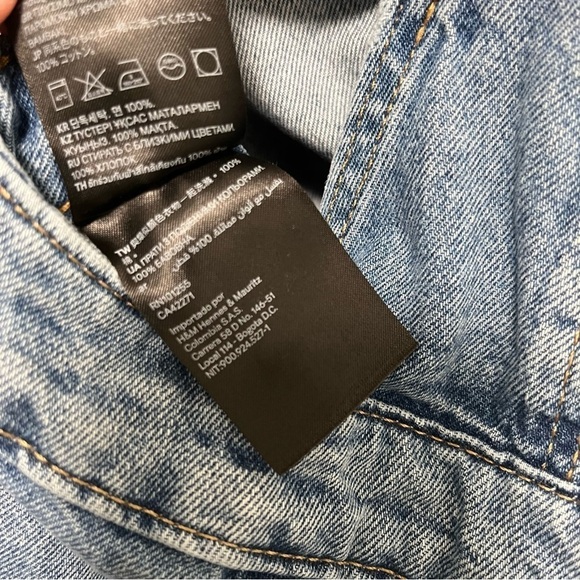 H&M Divided Denim Overall Dress Size 2 - Picture 7 of 9